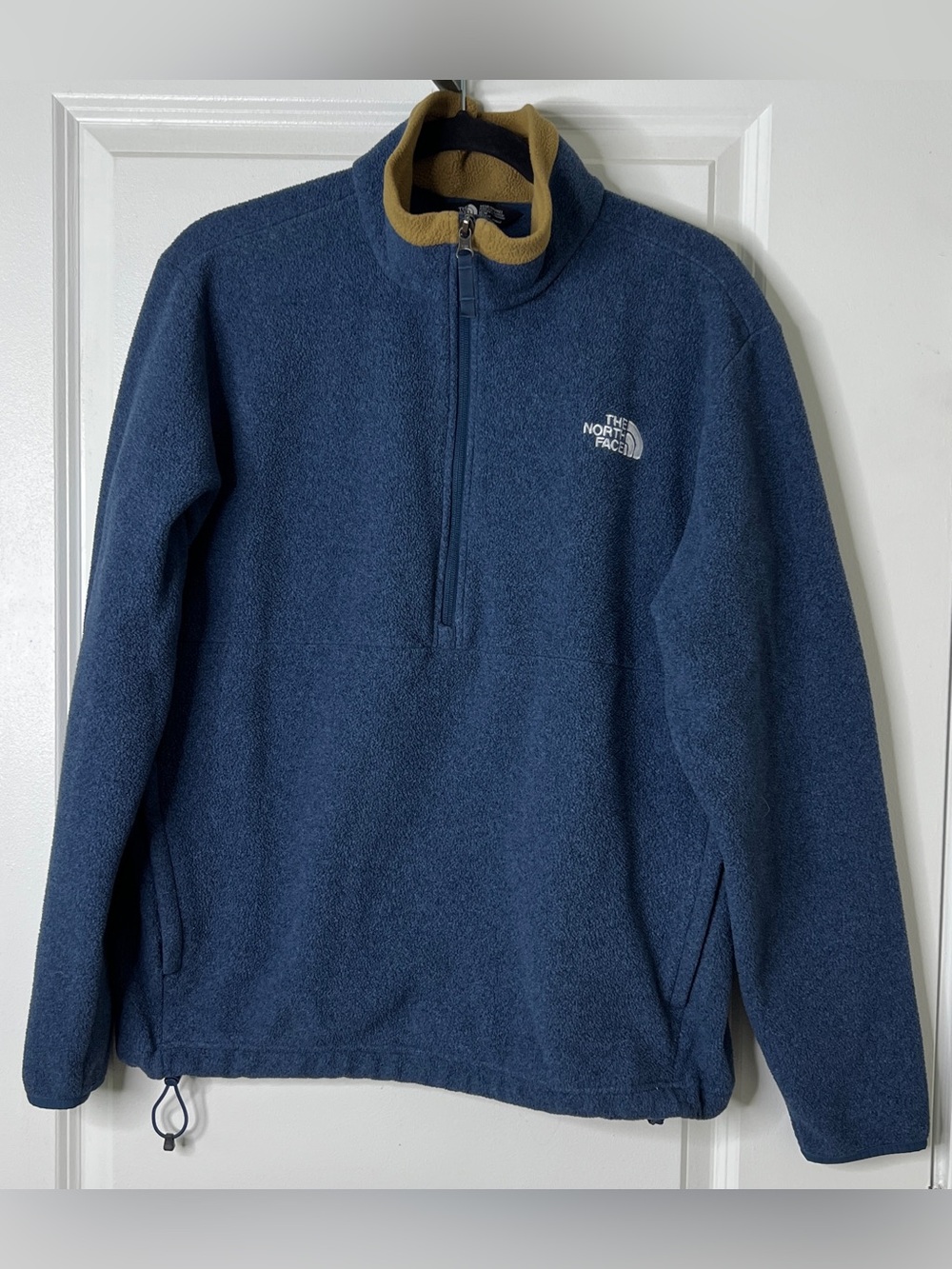 The North Face Navy & Tan 1/2 Zip Fleece Pullover